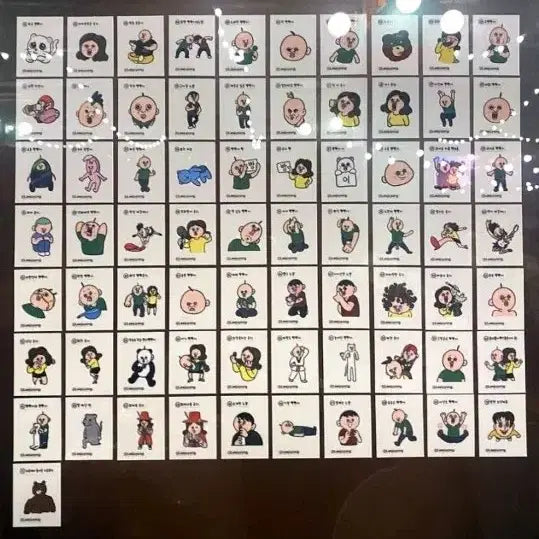 [BUNJANG] Bbangppangyi Character Stickers Bundle Set / 빵빵이 띠부씰 71종 판매