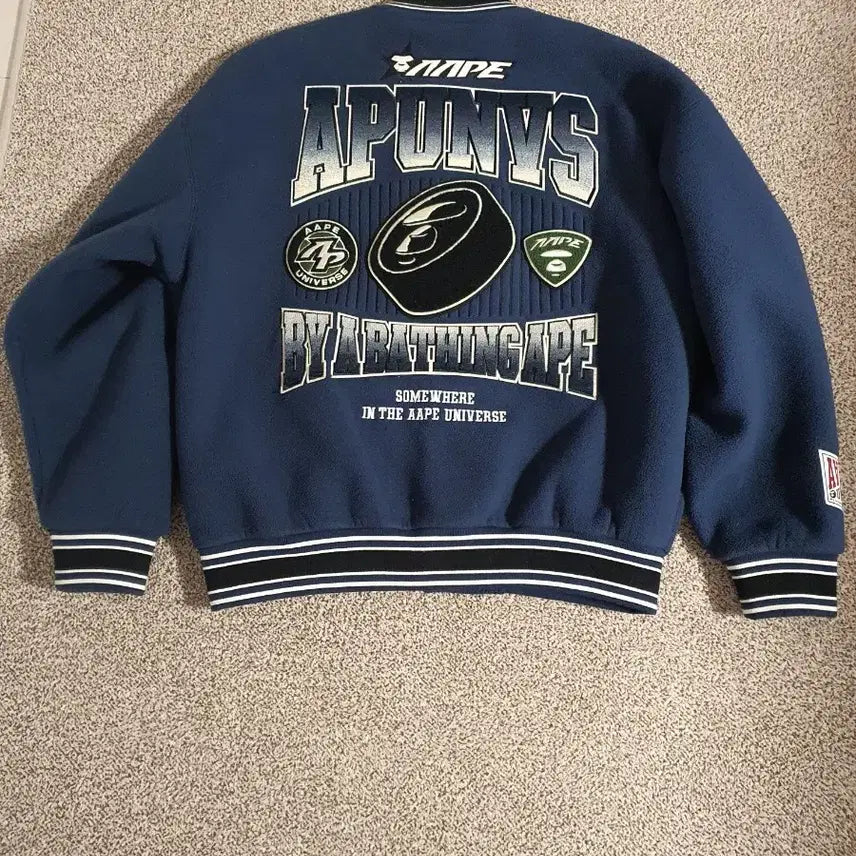 [BUNJANG] BAPE Varsity Jacket (Size 105) / 베이프 에이프 바시티 자켓 105사이즈