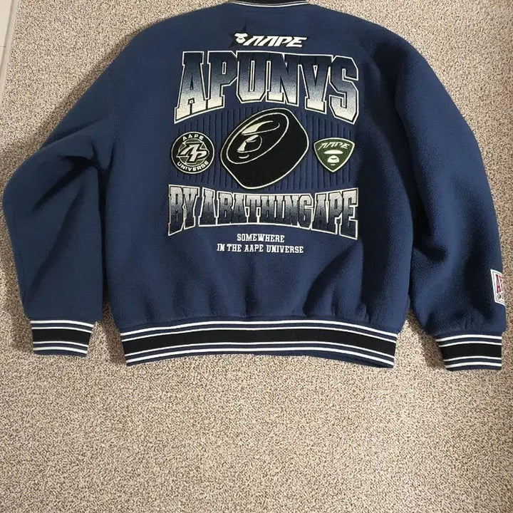 [BUNJANG] BAPE Varsity Jacket (Size 105) / 베이프 에이프 바시티 자켓 105사이즈