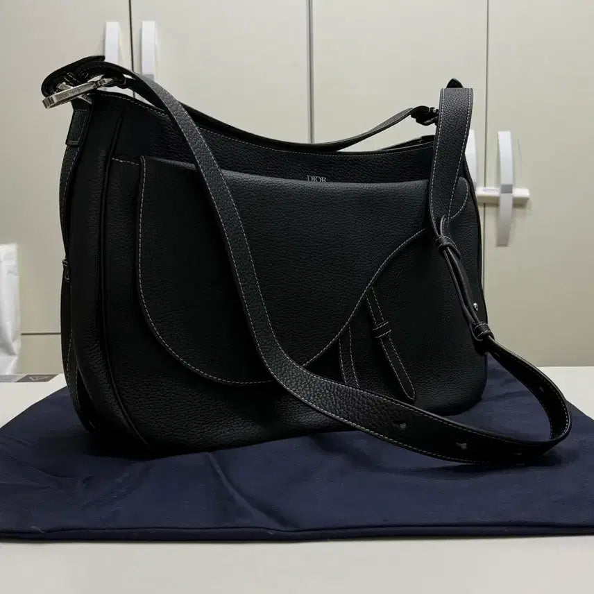 [BUNJANG] Dior Homme Saddle Soft Bag Black / [새상품급] 디올 옴므 새들 소프트백 블랙