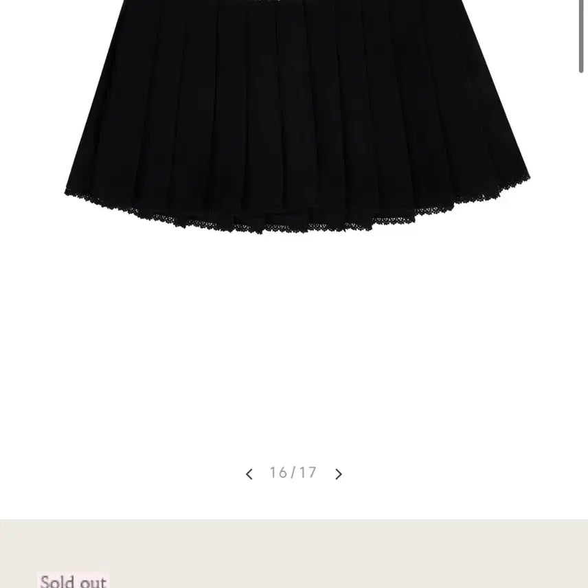 [SOLD OUT] 클리시어 Moonlit lace pleats skirt , S