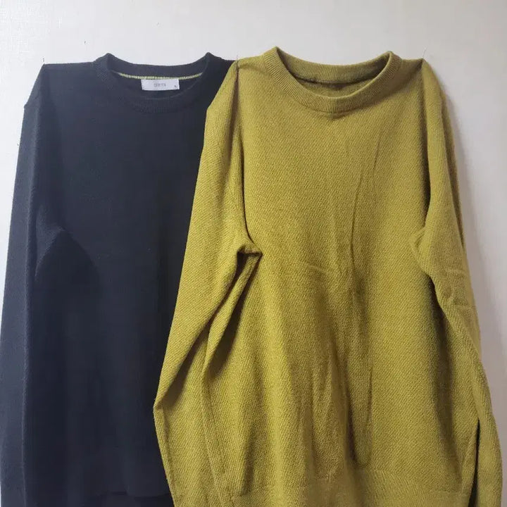 [BUNJANG] Stco Round Knit Pullover (Size 95) / 2개 일괄 남성 Stco 라운드 니트풀오버95