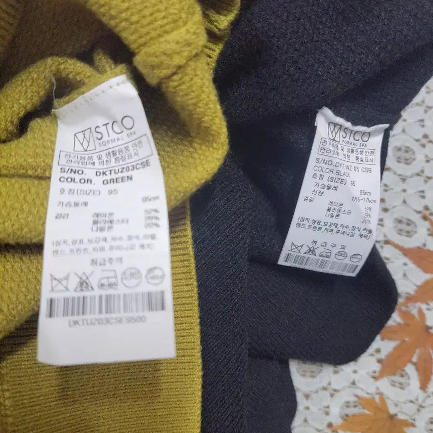 [BUNJANG] Stco Round Knit Pullover (Size 95) / 2개 일괄 남성 Stco 라운드 니트풀오버95