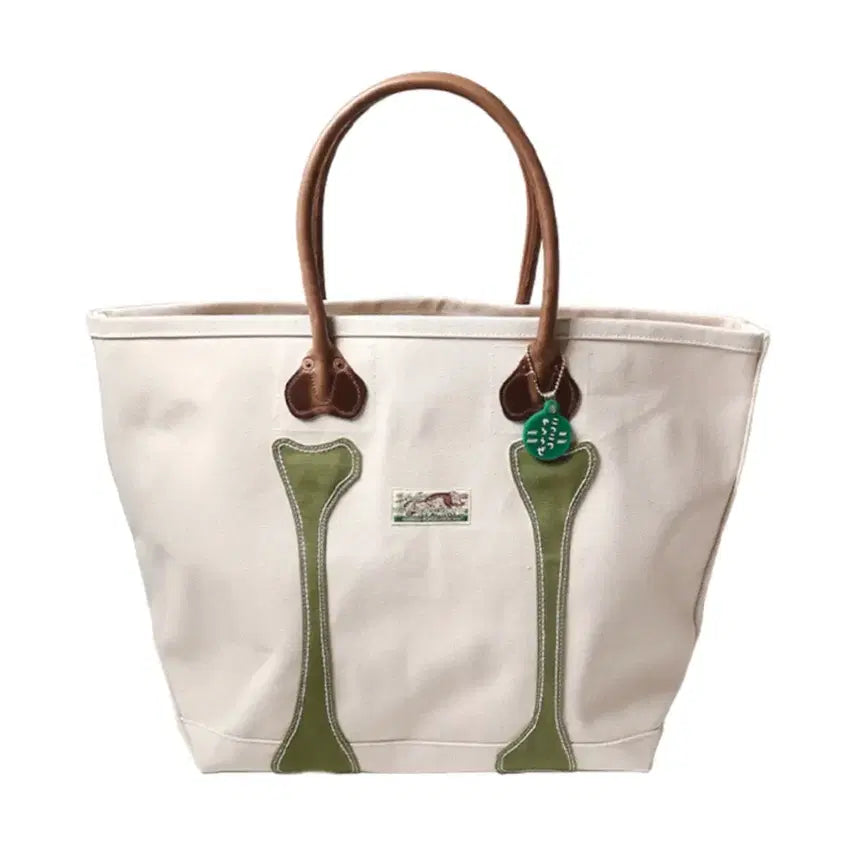 [BUNJANG] Capital Canvas Tote Bag Khaki M / [새상품] 캐피탈 캔버스 본 토트백 카키 M