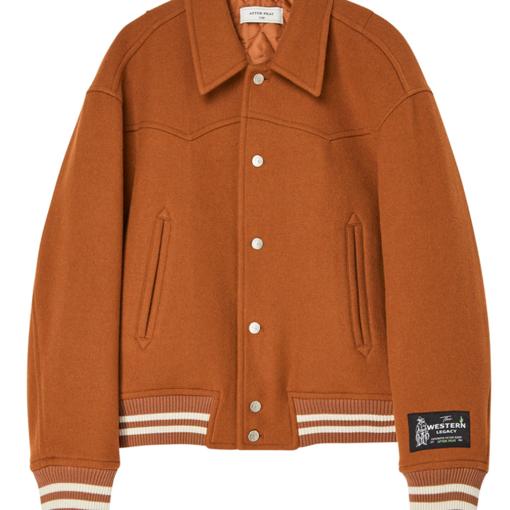 [BUNJANG] Afterpray Western Teddy Blouson Tangerine / 애프터프레이 웨스턴 테디 블루종 텐저린