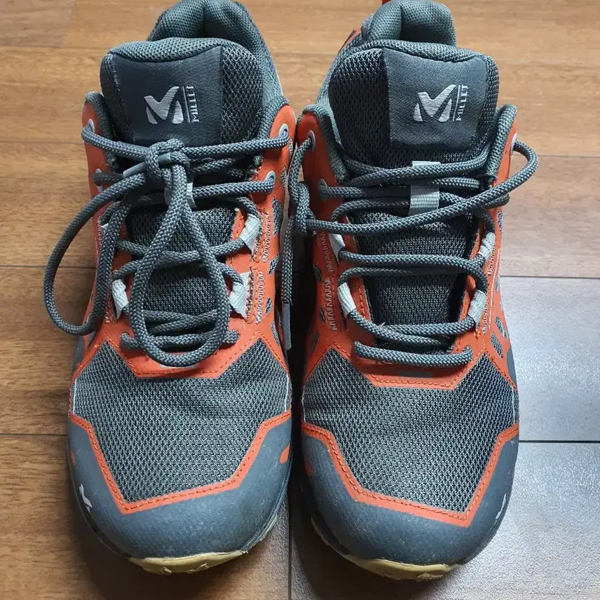 [BUNJANG] Millet Trekking Shoes Gray/Orange 235 / 밀레 트래킹화 회색/오렌지색 235