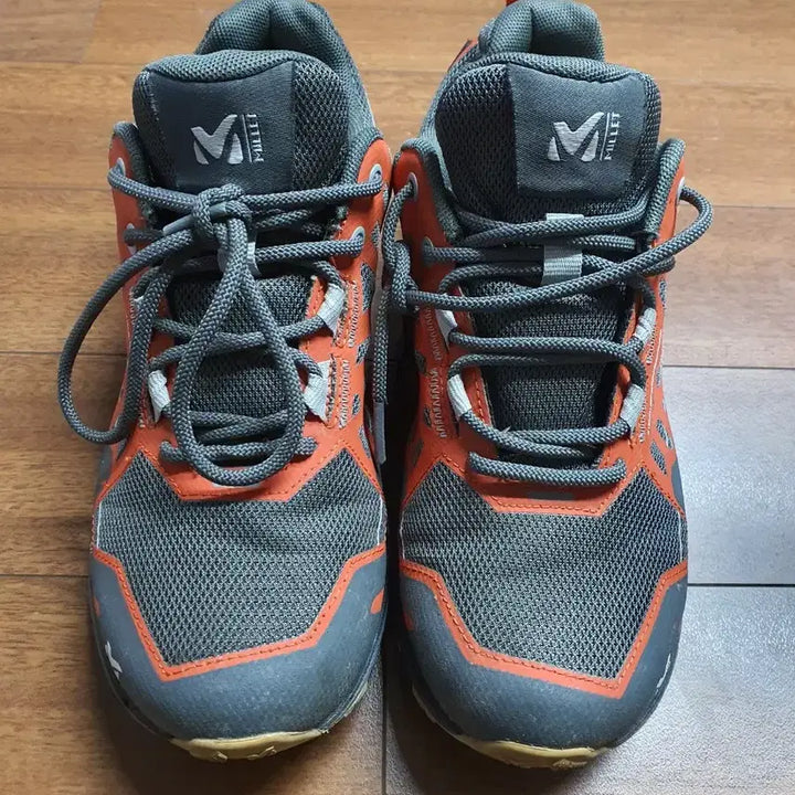 [BUNJANG] Millet Trekking Shoes Gray/Orange 235 / 밀레 트래킹화 회색/오렌지색 235