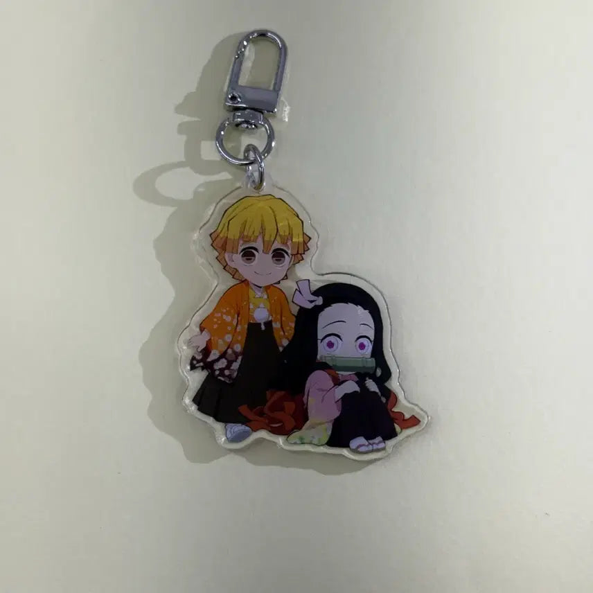 [BUNJANG] Demon Slayer Nezuko/Zenitsu Acrylic Keyring / 귀멸의 칼날 네즈코/젠이츠 아크릴 키링
