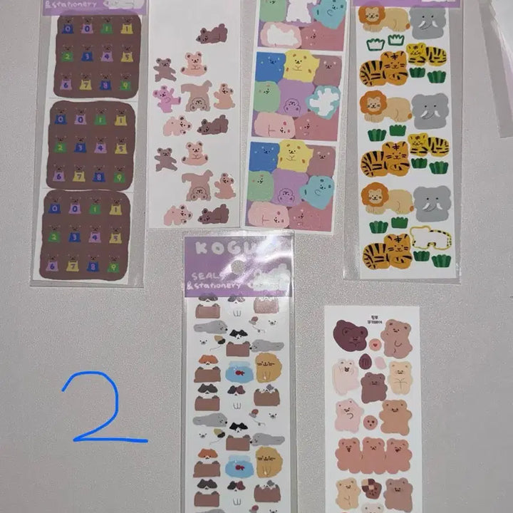 [BUNJANG] Assorted Sticker Sheets Bundle / 다꾸 다이어리 스티커 씰스티커 50장 처분해요!!