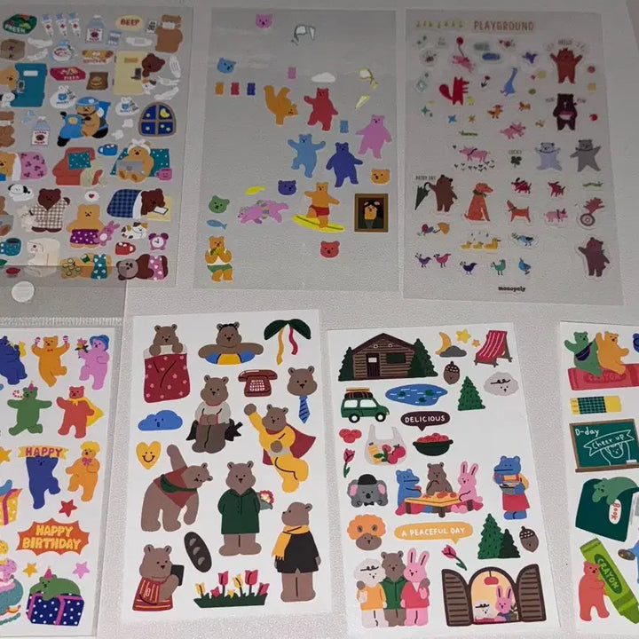 [BUNJANG] Assorted Sticker Sheets Bundle / 다꾸 다이어리 스티커 씰스티커 50장 처분해요!!