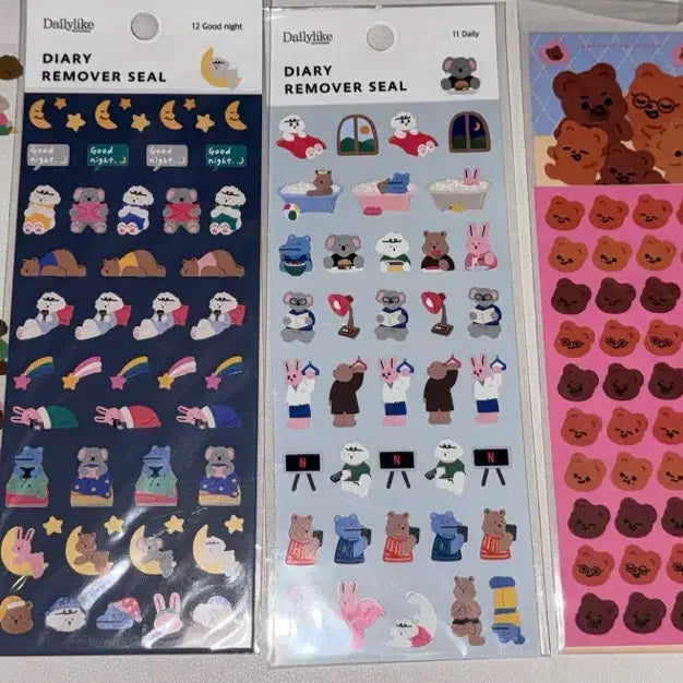 [BUNJANG] Assorted Sticker Sheets Bundle / 다꾸 다이어리 스티커 씰스티커 50장 처분해요!!