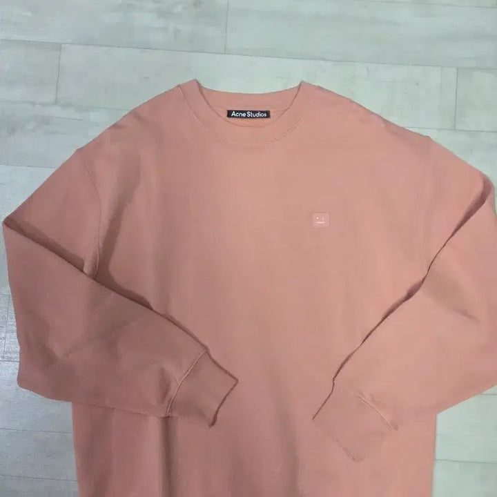 [BUNJANG] Acne Studios Fairview Pale Pink Sweatshirt L Size / 아크네 스튜디오 페어뷰 맨투맨 페일핑크 L사이즈