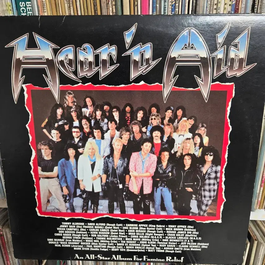 [BUNJANG] Hear 'n Aid Charity Album LP Record / 아프리카를 위한 헤비메탈 자선앨범 LP판