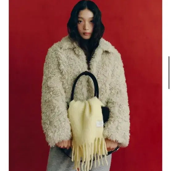 [BUNJANG] FYEO Riko Curly Fur Jacket / 포유온 Riko Curly Fur Jacket (새제품)