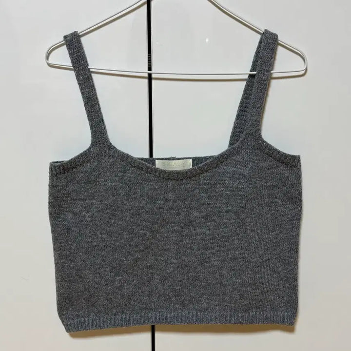 [BUNJANG] Gray Knit Bustier / 회색 니트 뷔스티에