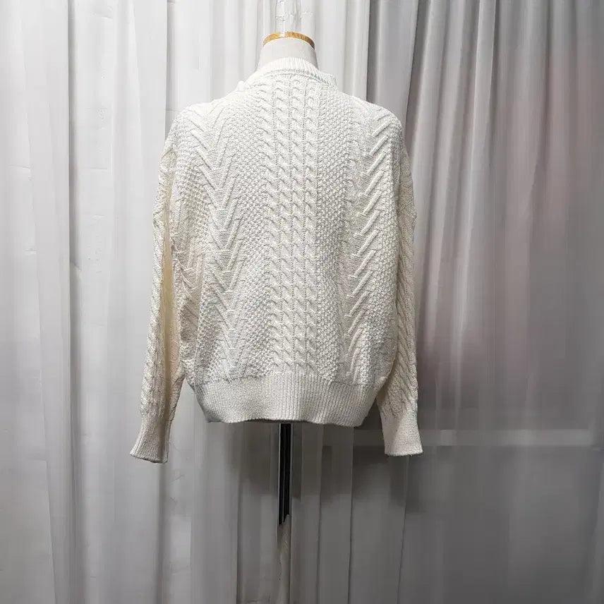 [BUNJANG] Vintage Mori Girl Half-neck Knit Top / 빈티지 모리걸 하구미룩 반폴라 긴팔 니트 티셔츠 여F C1240