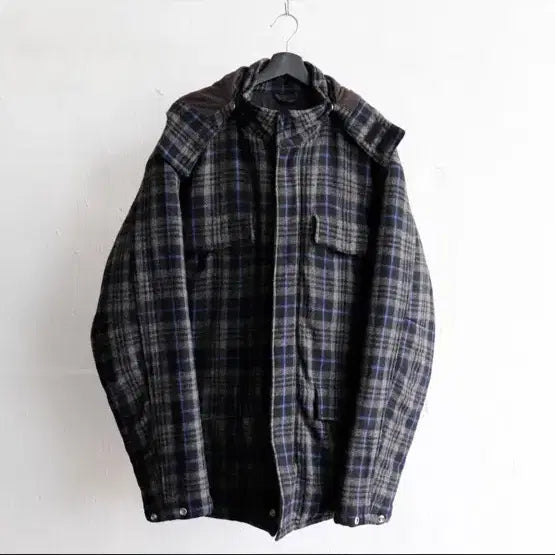 [BUNJANG] Stussy Burberry Nova Check Wool Parka / 스투시 버버리 노바체크 울 파카