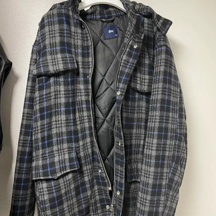 [BUNJANG] Stussy Burberry Nova Check Wool Parka / 스투시 버버리 노바체크 울 파카