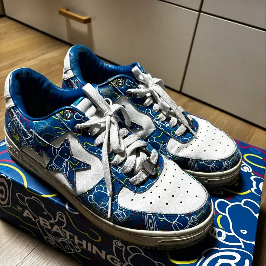 [BUNJANG] Bape Sta Blue Sneakers / 베이프스타 270 급처
