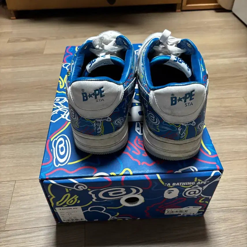 [BUNJANG] Bape Sta Blue Sneakers / 베이프스타 270 급처
