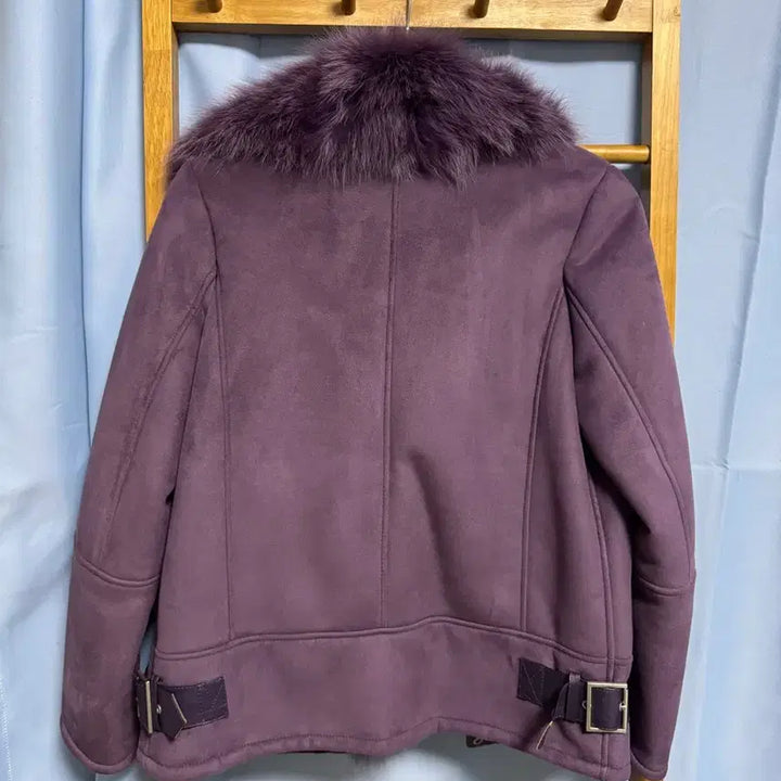 [BUNJANG] City Gee Women's Faux Fur Mouton Violet 55 / City Gee 여성 퍼 무스탕 바이올렛 55