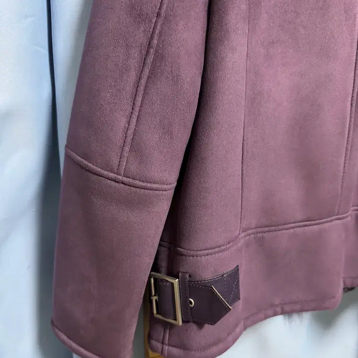 [BUNJANG] City Gee Women's Faux Fur Mouton Violet 55 / City Gee 여성 퍼 무스탕 바이올렛 55