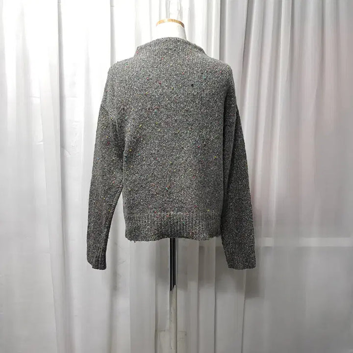 [BUNJANG] Vintage Knit Top / 빈티지 반폴라 루즈핏 털 뽀글이 긴팔 울 니트 티셔츠 여M C1253