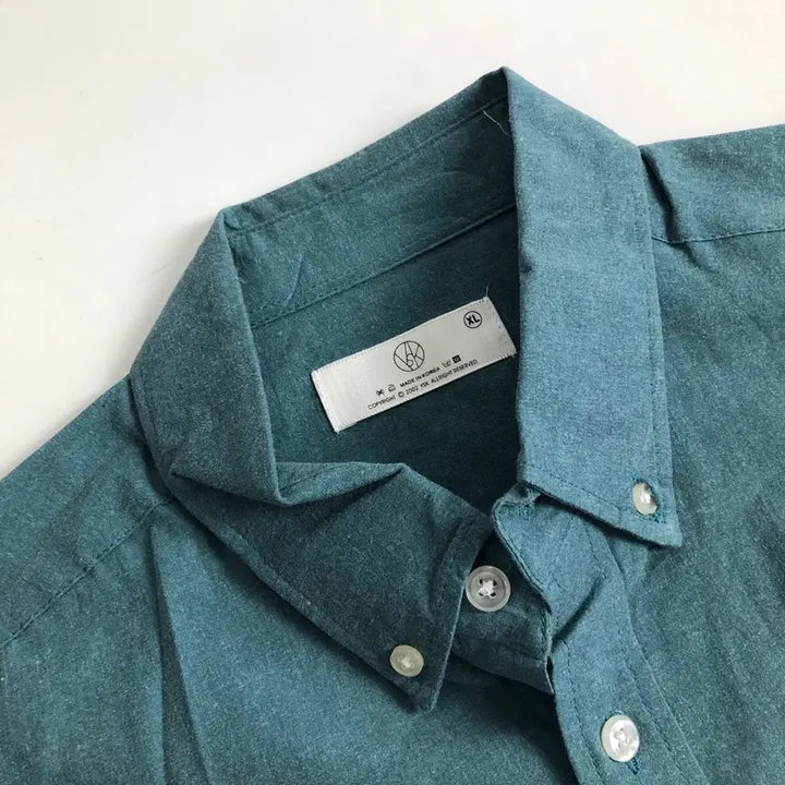 [BUNJANG] Long Sleeve Shirt / 긴팔 셔츠 블루그린