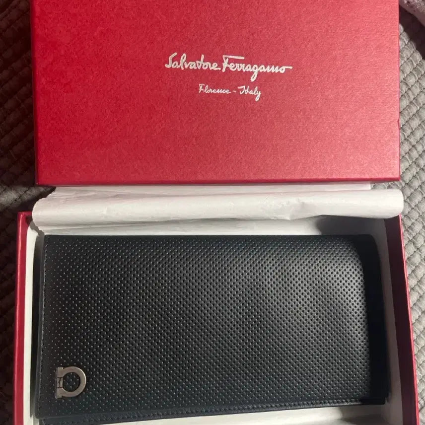 [BUNJANG] Salvatore Ferragamo Men's Long Wallet / 살바토레 페라가모 블랙 남성 장지갑0536991