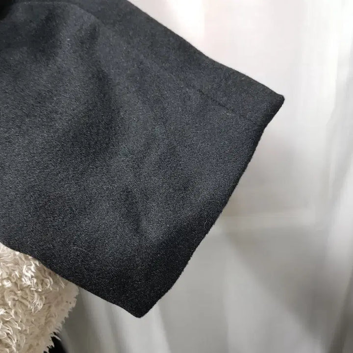 [BUNJANG] Cashmere Wool Long Coat / 빈티지 검정 캐시미어100 럭셔리 울 모직 싱글 롱 코트 여L C1270