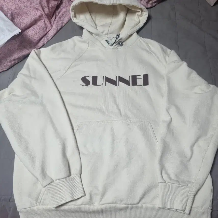 [BUNJANG] SUNNEI Ivory Hoodie L / SUNNEI 써네이 아이보리 후드티 L