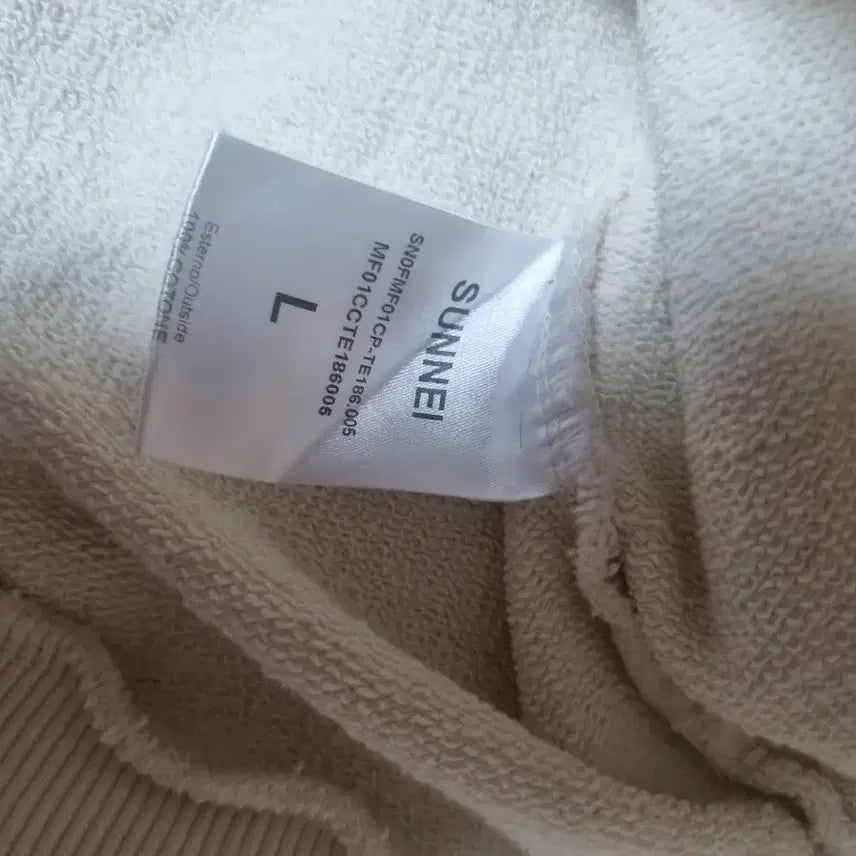 [BUNJANG] SUNNEI Ivory Hoodie L / SUNNEI 써네이 아이보리 후드티 L