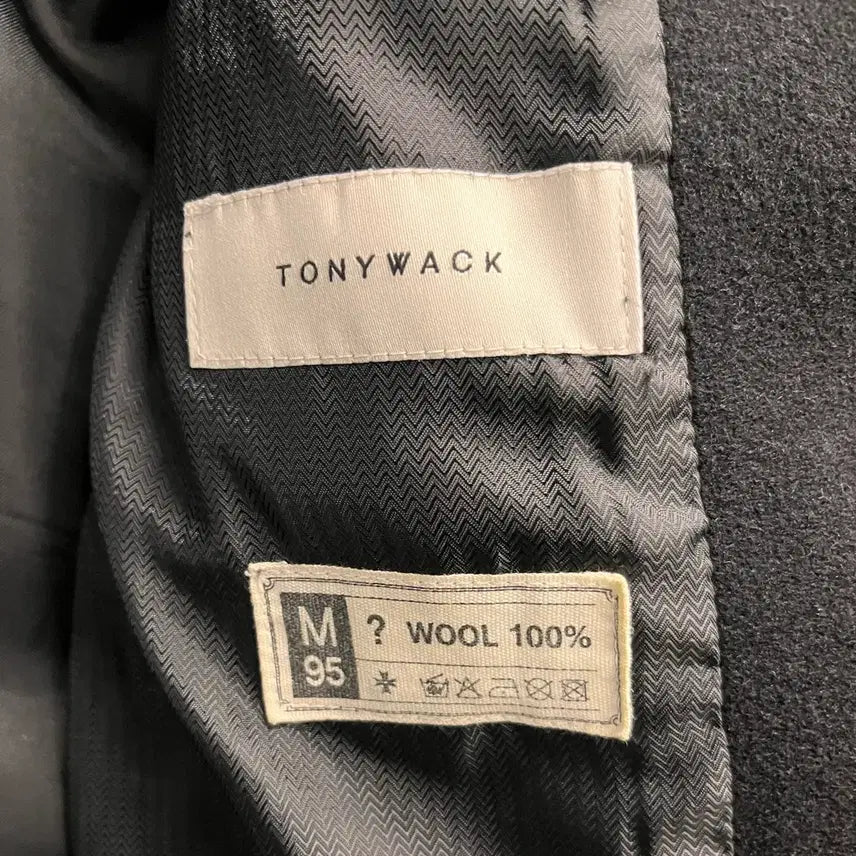 [BUNJANG] Toni Wek Men's Black Wool Coat M / 토니웩 남성 블랙 울 코트 M