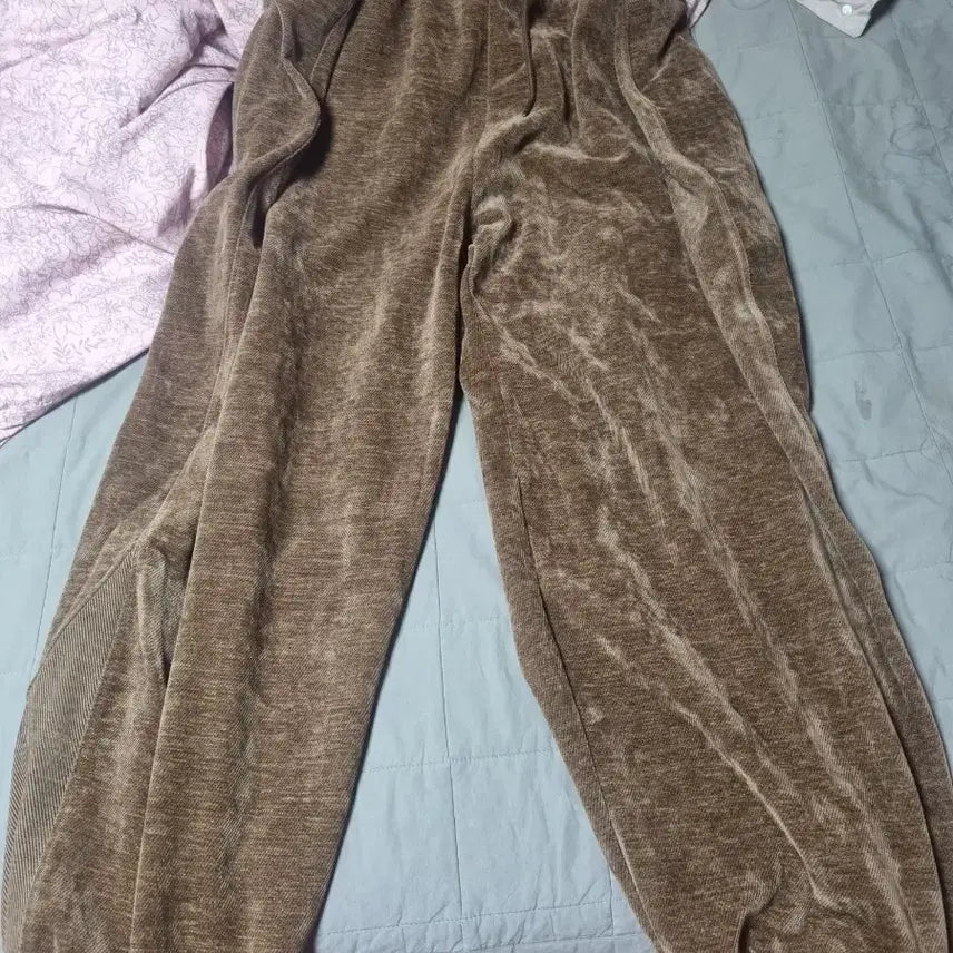 [BUNJANG] ALENNE Velvet Corduroy Folding Pants / 알렌느 벨벳 코듀로이 폴딩 팬츠 2