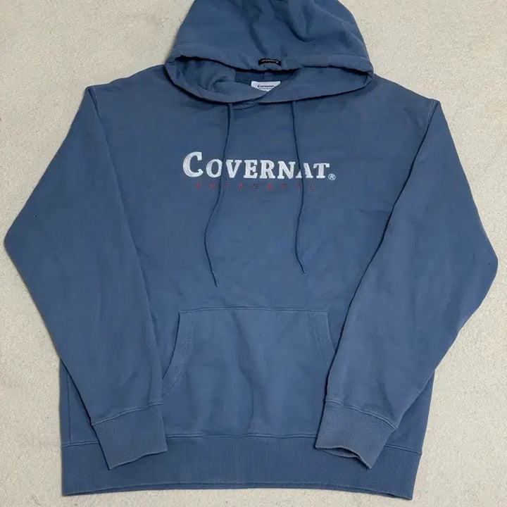 [BUNJANG] Covernat Blue Hoodie L / 커버낫 블루 후드티 L