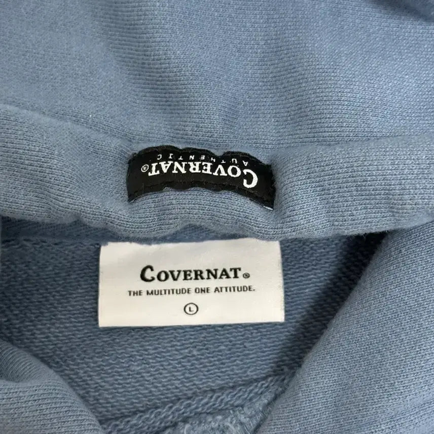 [BUNJANG] Covernat Blue Hoodie L / 커버낫 블루 후드티 L