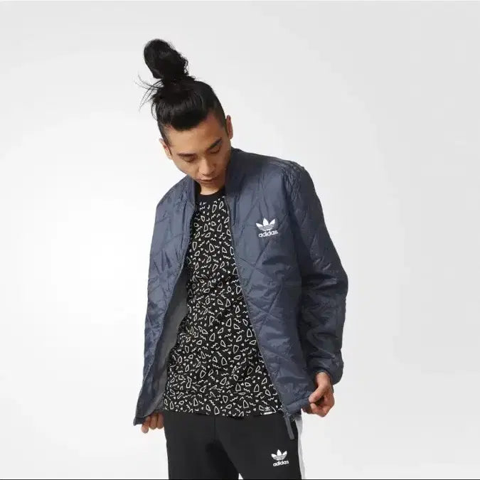 [BUNJANG] Adidas Quilted Track Top / 아디다스 퀄티드 트랙탑