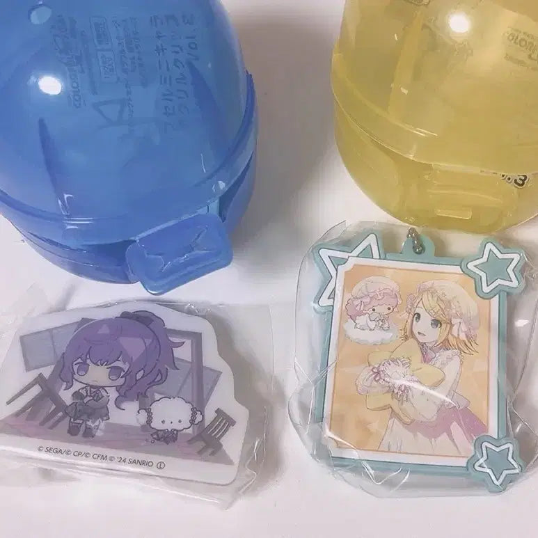 [BUNJANG] Project Sekai Sanrio Mafuyu &amp; Rin Clip Keyring / 프로세카 프세카 산리오 마후유 린 집게 키링