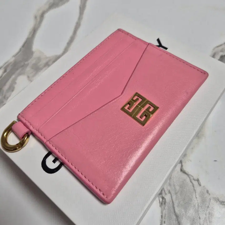 [BUNJANG] Givenchy 4G Card Holder / (정품)지방시 핑크색 레더 4G 카드지갑 홀더