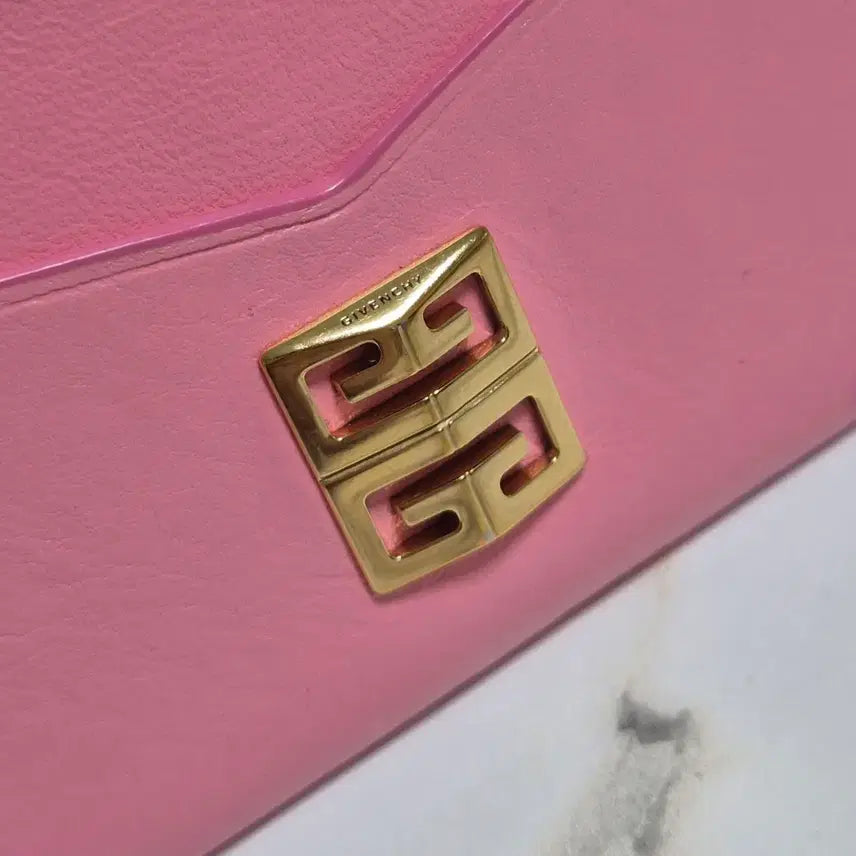 [BUNJANG] Givenchy 4G Card Holder / (정품)지방시 핑크색 레더 4G 카드지갑 홀더