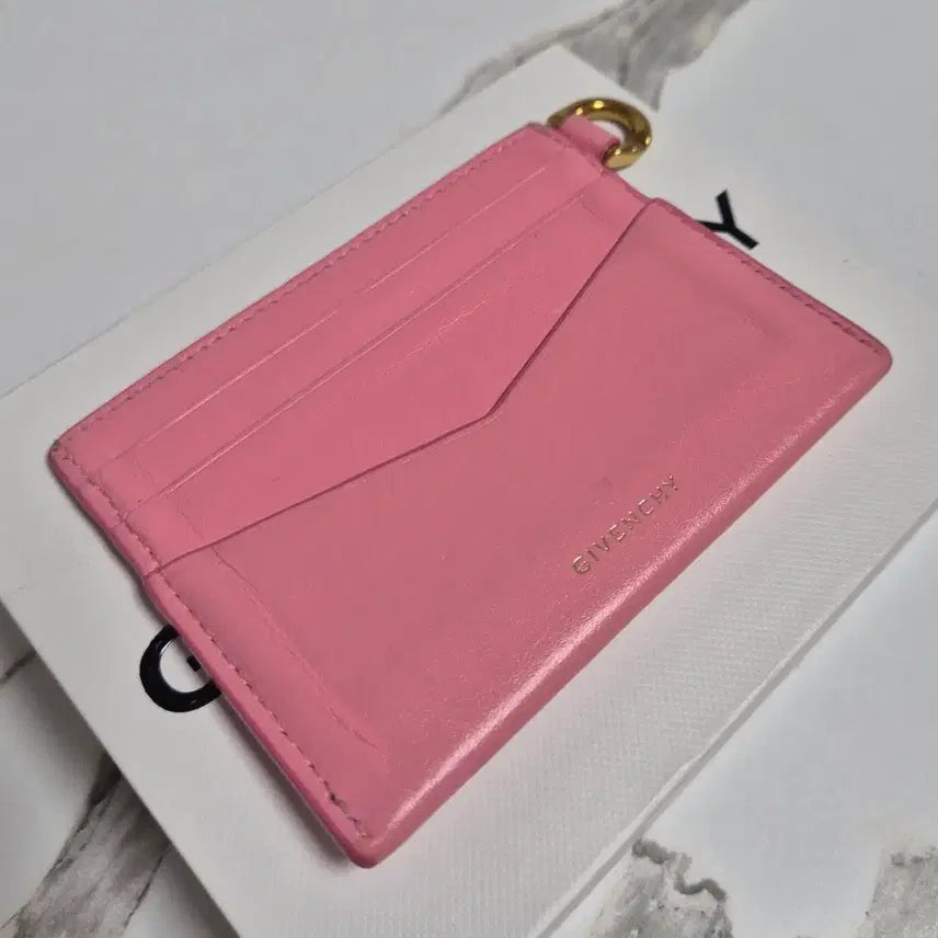[BUNJANG] Givenchy 4G Card Holder / (정품)지방시 핑크색 레더 4G 카드지갑 홀더