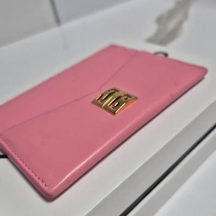 [BUNJANG] Givenchy 4G Card Holder / (정품)지방시 핑크색 레더 4G 카드지갑 홀더