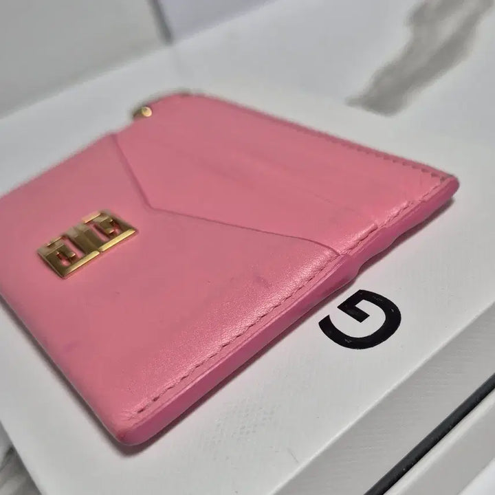 [BUNJANG] Givenchy 4G Card Holder / (정품)지방시 핑크색 레더 4G 카드지갑 홀더