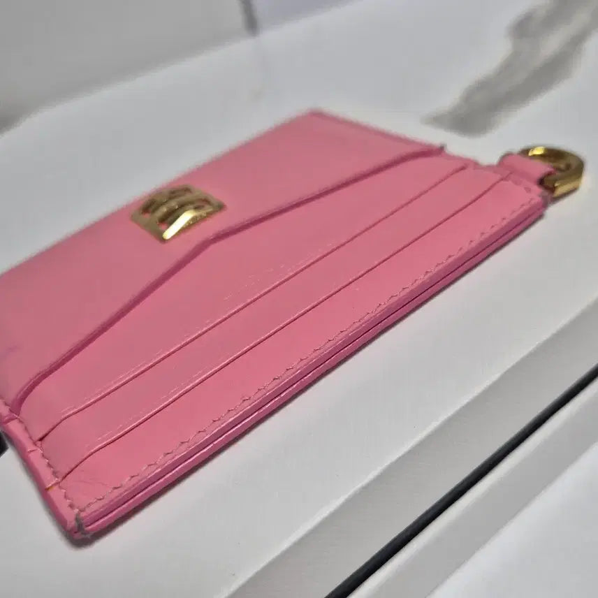 [BUNJANG] Givenchy 4G Card Holder / (정품)지방시 핑크색 레더 4G 카드지갑 홀더