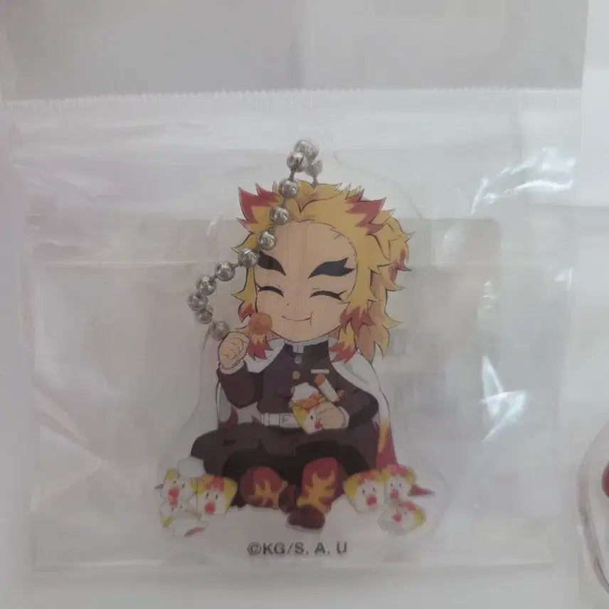 [BUNJANG] Demon Slayer Rengoku Acrylic Keyring / 귀멸의 칼날 렌고쿠 아크릴 키링