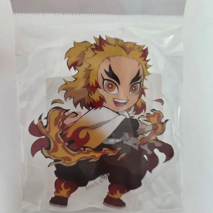 [BUNJANG] Demon Slayer Rengoku Acrylic Keyring / 귀멸의 칼날 렌고쿠 아크릴 키링