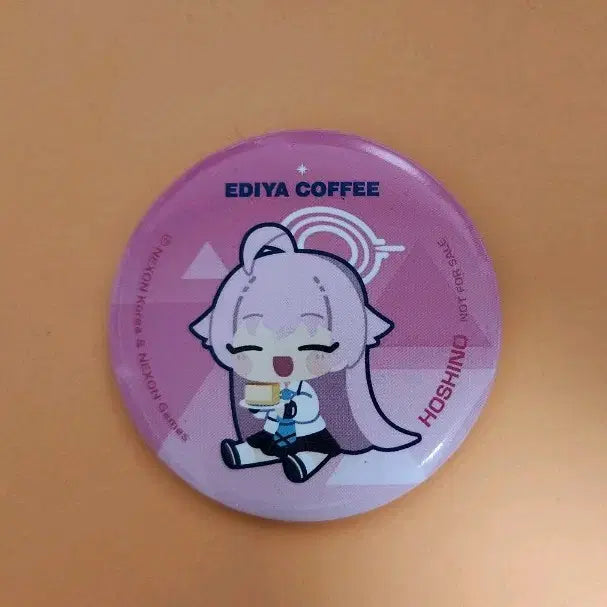 [BUNJANG] Blue Archive Hoshino Ediya Collaboration Badge / 블루 아카이브 호시노 이디야 콜라보 캔뱃지