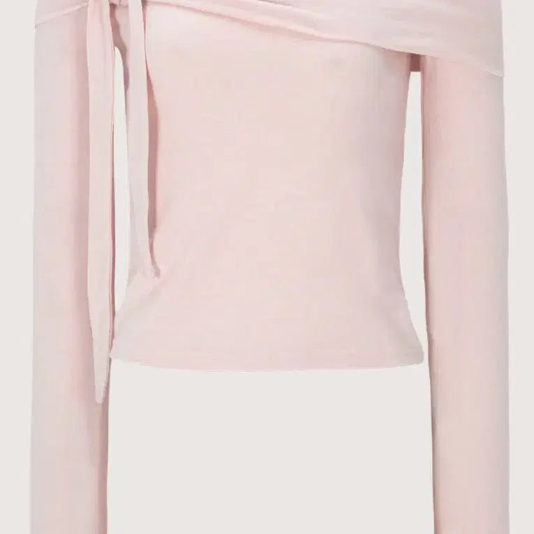 [BUNJANG] Veliar Joli Tie Long Sleeve Shirt / 벨리아르 Joli tie long sleeve 졸리 타이 롱슬리브 핑크