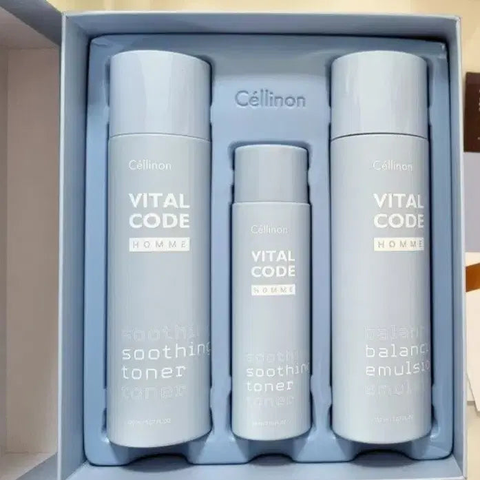 [BUNJANG] Celltrion Cellineon Vital Code Homme Skincare Set / 셀트리온 셀린온 바이탈 코드 옴므 스킨케어 2종세트