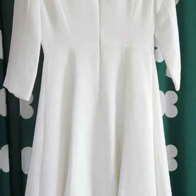 [BUNJANG] Ziggot White Tweed Long Dress / 지고트 화이트 화이트 트위드 롱 원피스